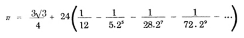 Sir Isaac Newton's quickly converging pi