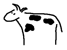 Cow doodle