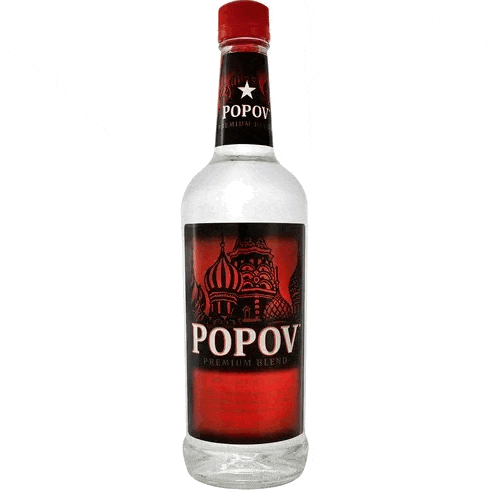Popov vodka bottle morphing to Pimentel